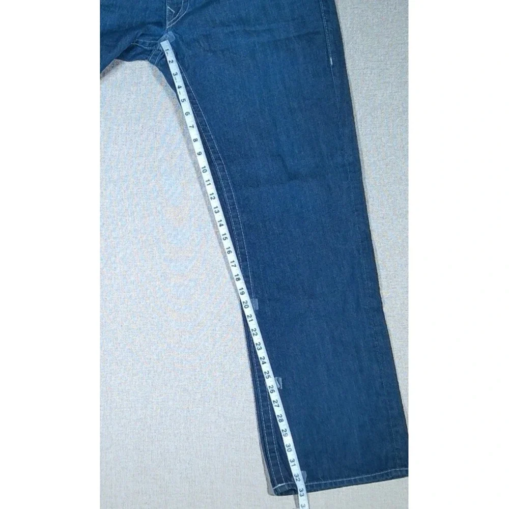 True Religion Jeans Mens Ricky Size 38 X 33 Blue 100% Cotton‎ Made In USA